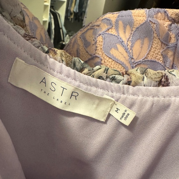 ASTR the Label New Floral Ruffles Off Shoulder High Low Maxi Dress wedding guest - Picture 4 of 4